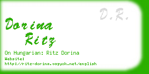 dorina ritz business card